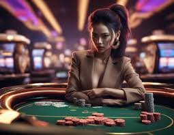 Fitur obrolan real-time menghubungkan pemain dengan dealer dan anggota lain Obrolan langsung pemain dengan dealer selama putaran Mega Wheel